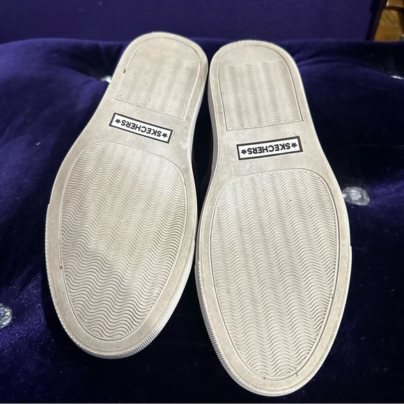 Skechers Vaso 49933 Burgandy Purple Velvet Casual Memory Foam Slip Ons 9.5 - Picture 6 of 14